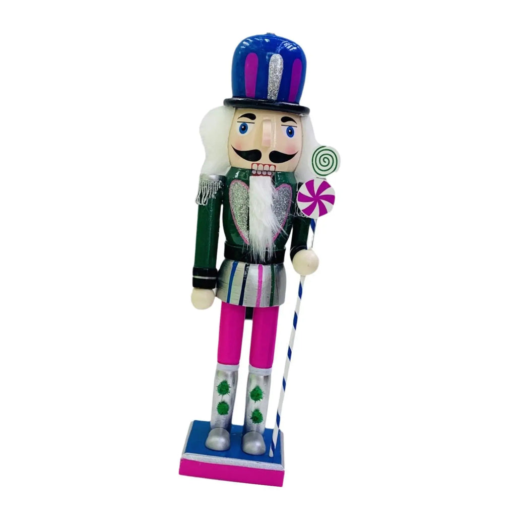 Christmas Nutcracker Figurine Collectibles Arts Crafts Christmas Gift Sculpture for Cabinet Festival Office Fireplace Bedroom Quake