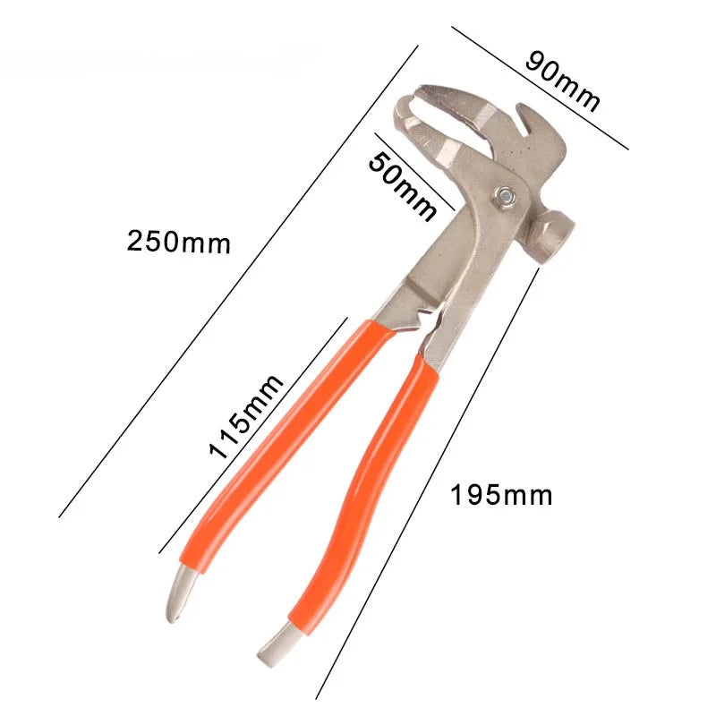 Multi Functional Tire Hammer Tool Auto Repair Tool Tire Balance Hammer Alloy Steel Material Cutting Blade Feature Quake Red