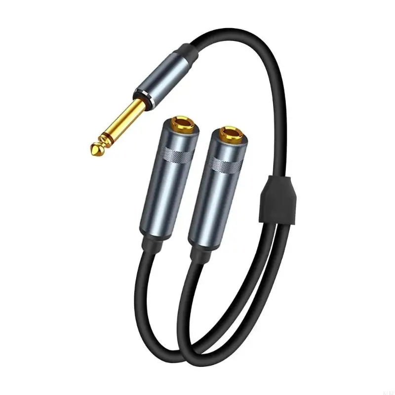 Single Channel 6.5mm Y Splitter Cable Connectors Wire Line Connection Device To Two Speakers Or Mixers K1KF Quake