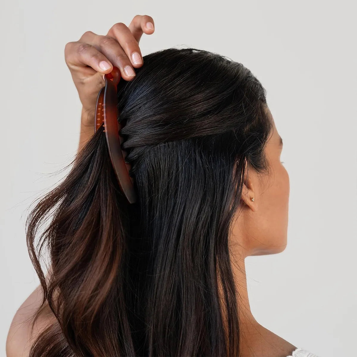 Leopard Print Large Banana Clip Vertical Hairpin Korean Fashion Simple Ponytail Clip Back of The Head Grip Clip Hair Accessories Quake