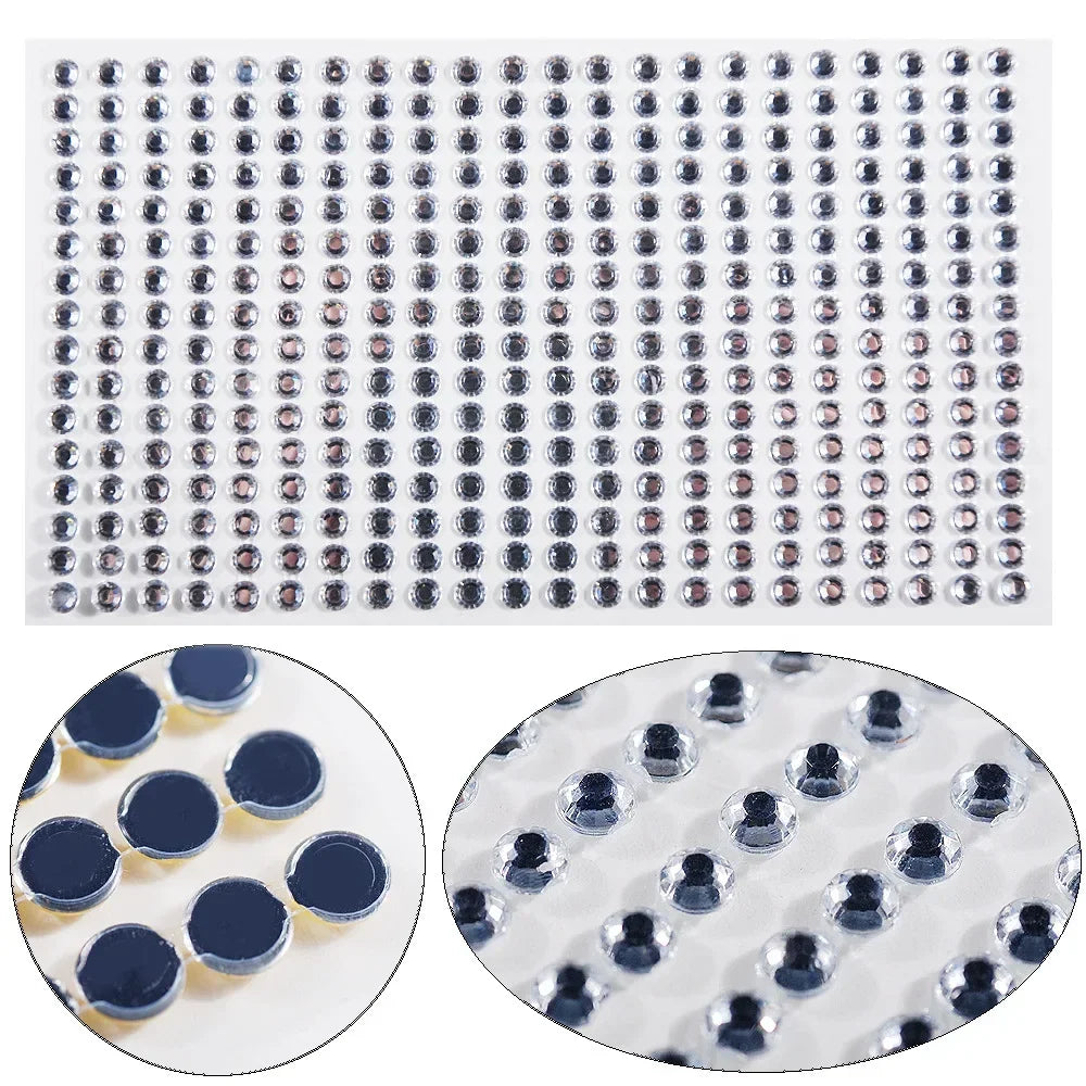 Rhinestone Face Jewels DIY Crystal Stickers – Festival & Party