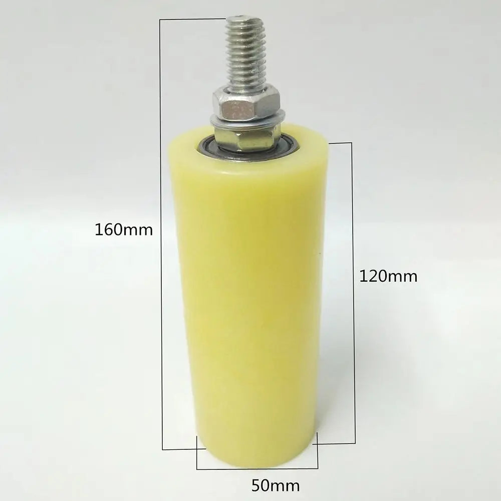 Durable Nylon Slide Gate Guide Roller Plastic Double Bearing Gate Assembly Support Thickened Bearing Guiding Wheels Sliding Gate Quake 8