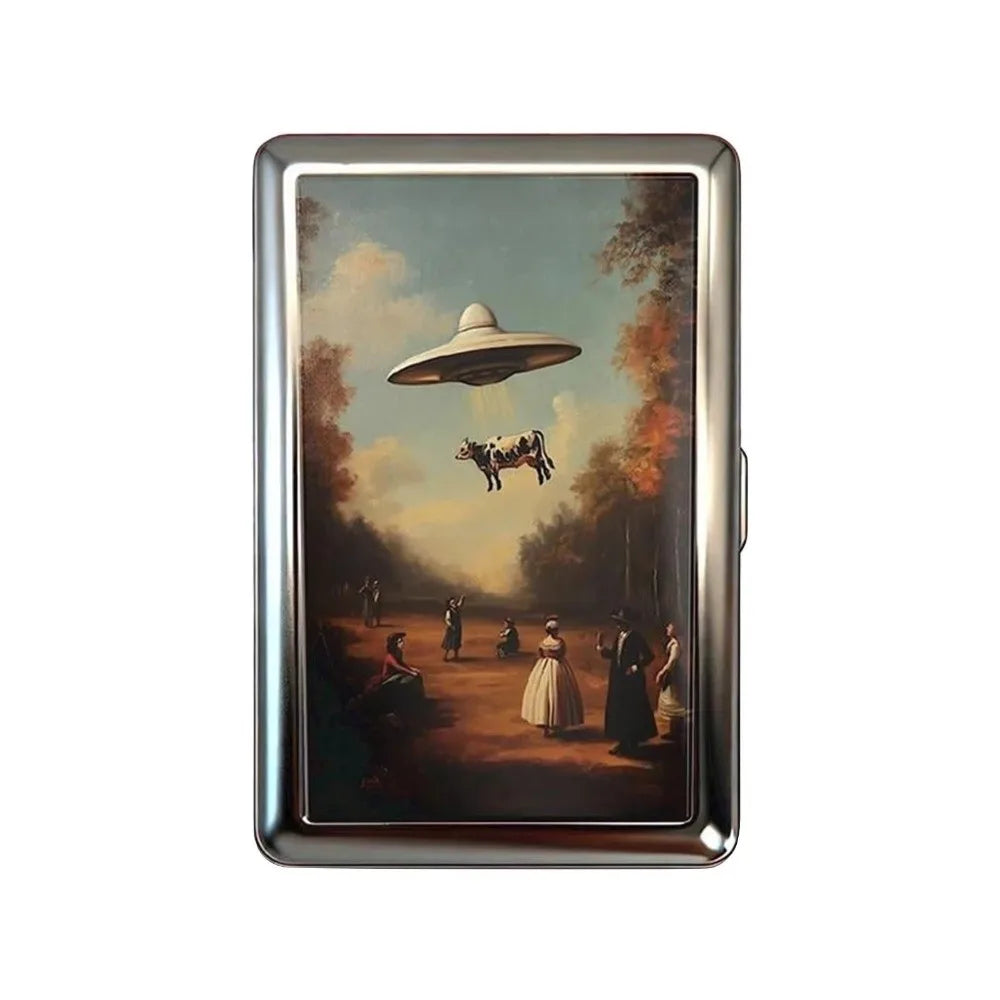 Vintage-Style Vintage Card Case Versatile Design Easy Snap Cash Case Multi-function Metal Material Card Holder ID Card Holder Quake