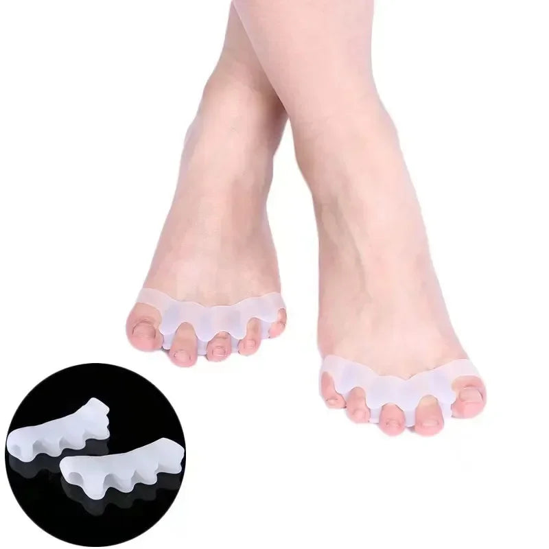 Toes Protective Separator Suitable Bunion Corrector Silicone Soft Gel Straightener Spacers Stretchers Foot Toes Care Tool Quake