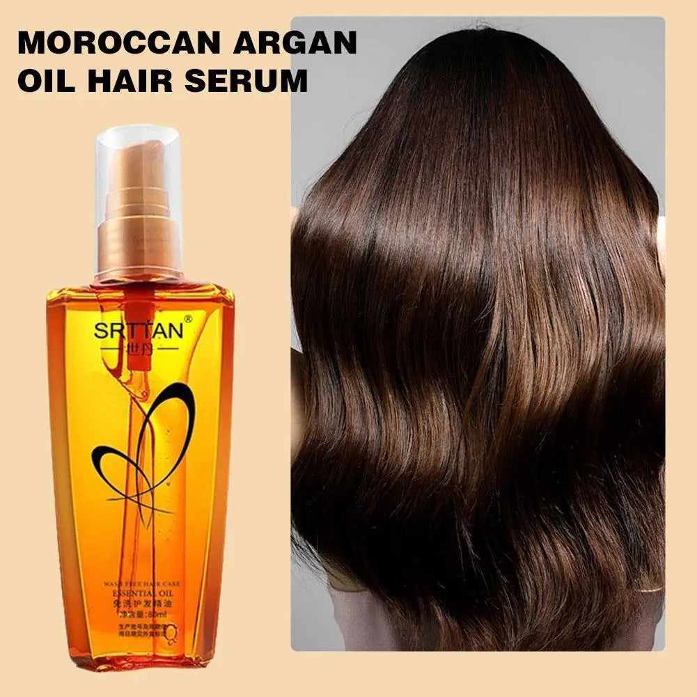 Moroccan Argan Oil Hair Serum Lightweight Hair Oil Mist For Split Ends, Frizzy Hair And Flyaways, Hair Oil Repair- Gloss Shine Quake