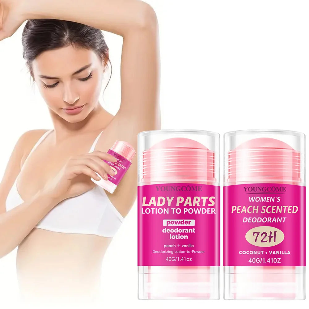  Peach Scented Deodorant Underarm Bad Smell Sweating Removal Armpit Refreshing Antiperspirant Lasting Aroma Deodorant Body Care Quake