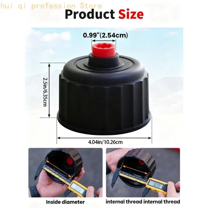 Black Container Cover Set with Silicone Seal for Spare Use H8WE Quake