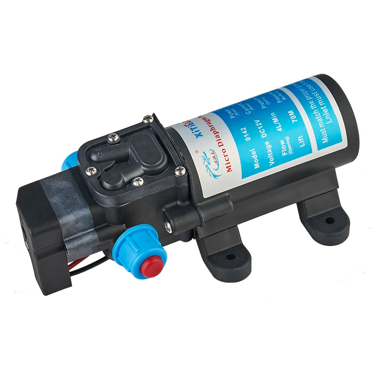 12V 45W Self-priming Booster Diaphragm Pump Factory Wholesale Automatic Start Stop Pressure Pump for Cleaning Water Pump Quake