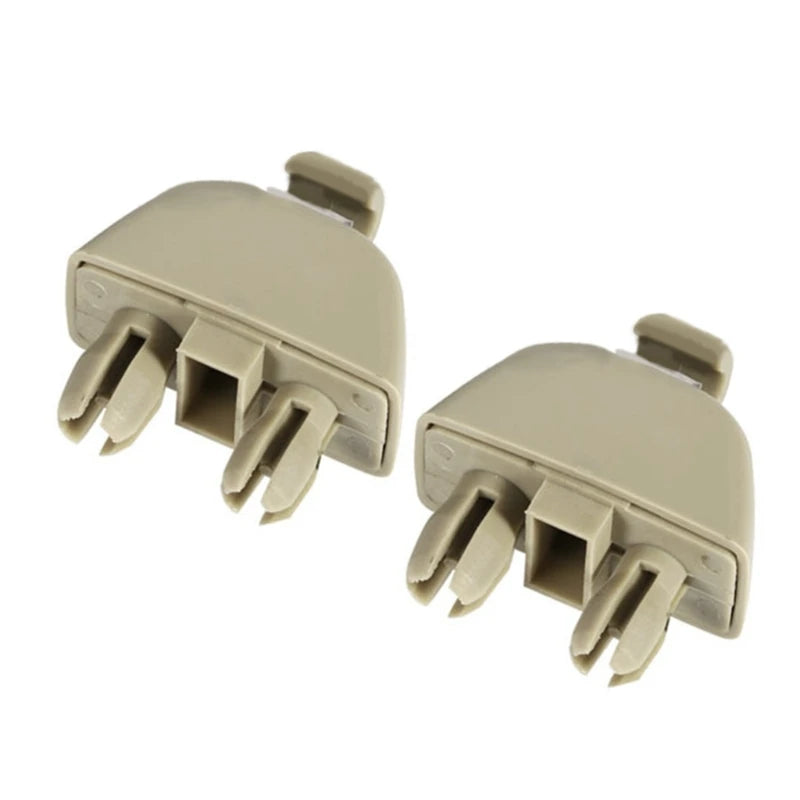 1 Pair Sun Visor Clip Hook Bracket Retainer Interior Trim Replacement Fastener Clip for A6-C6 Passat-B7 Polo- 4F0857561 Quake Beige