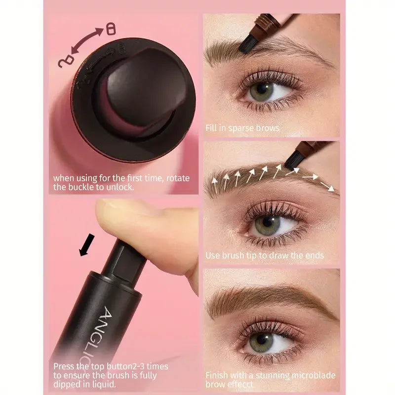 Wild yebrow Cream Waterproof Not Smudge Eyebrow Cream Long Lasting Color Rendering Smear-Proof Makeup 3D Brow Dye Cream Eyebrow Quake