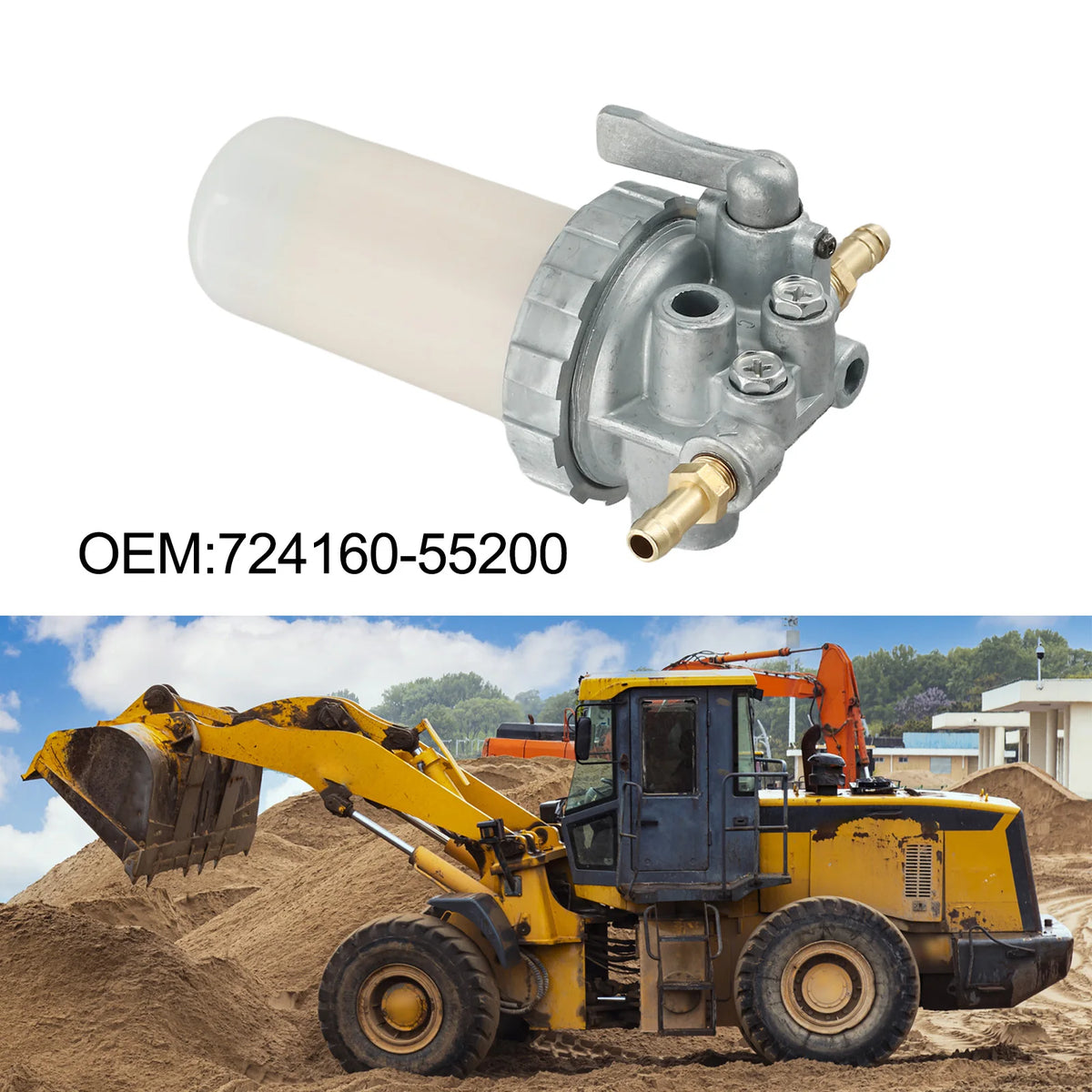 Reliable Fuel Filter Replacement for Yanmar Tractor Series Fits Models from YMG1800 to YMG2301 with OEM No 72416055200 Quake A
