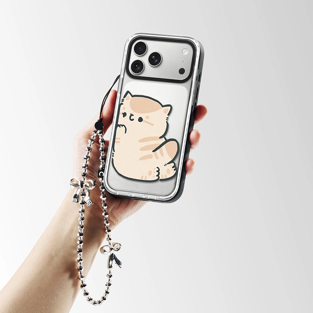 609017 White Border Magnetic Phone Case Cover for IPhone 13 14 15 16 17 18 Pro Max Case Quake