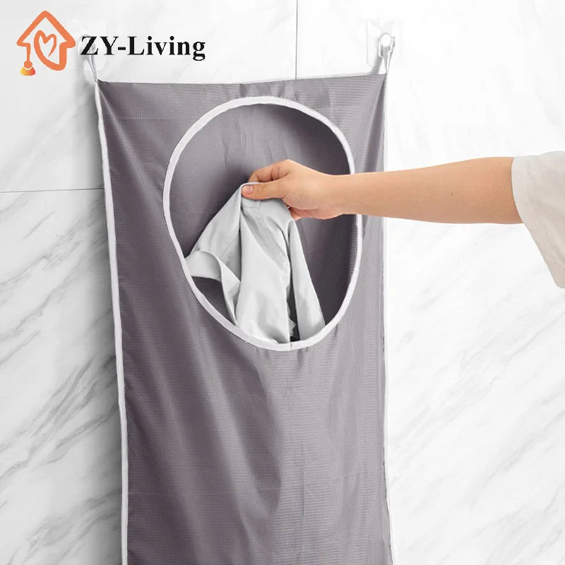 Door Hanging Laundry Basket Wall Mounted Dirty Clothes Storage Box Household Sundries Storage Bag Storage Bag Quake