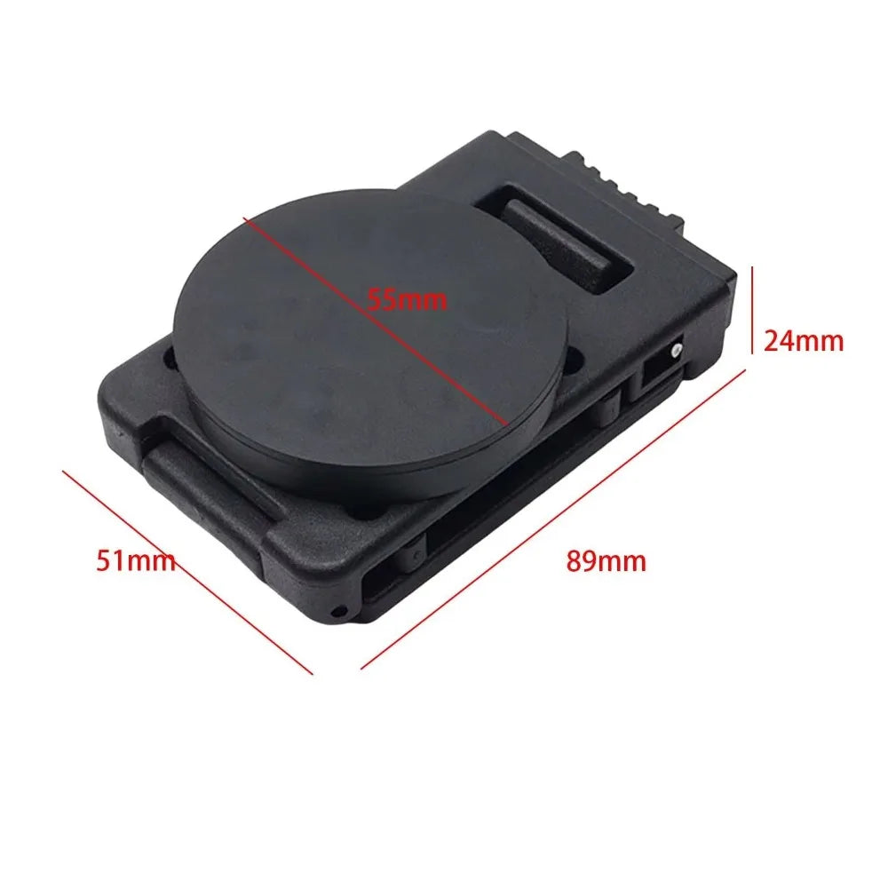 New Non-Slip Tool Belt Clip Adjustable Metal Magnetic Tool Holder Detachable Quick Access Belt Buckle Quake 55mm With lock
