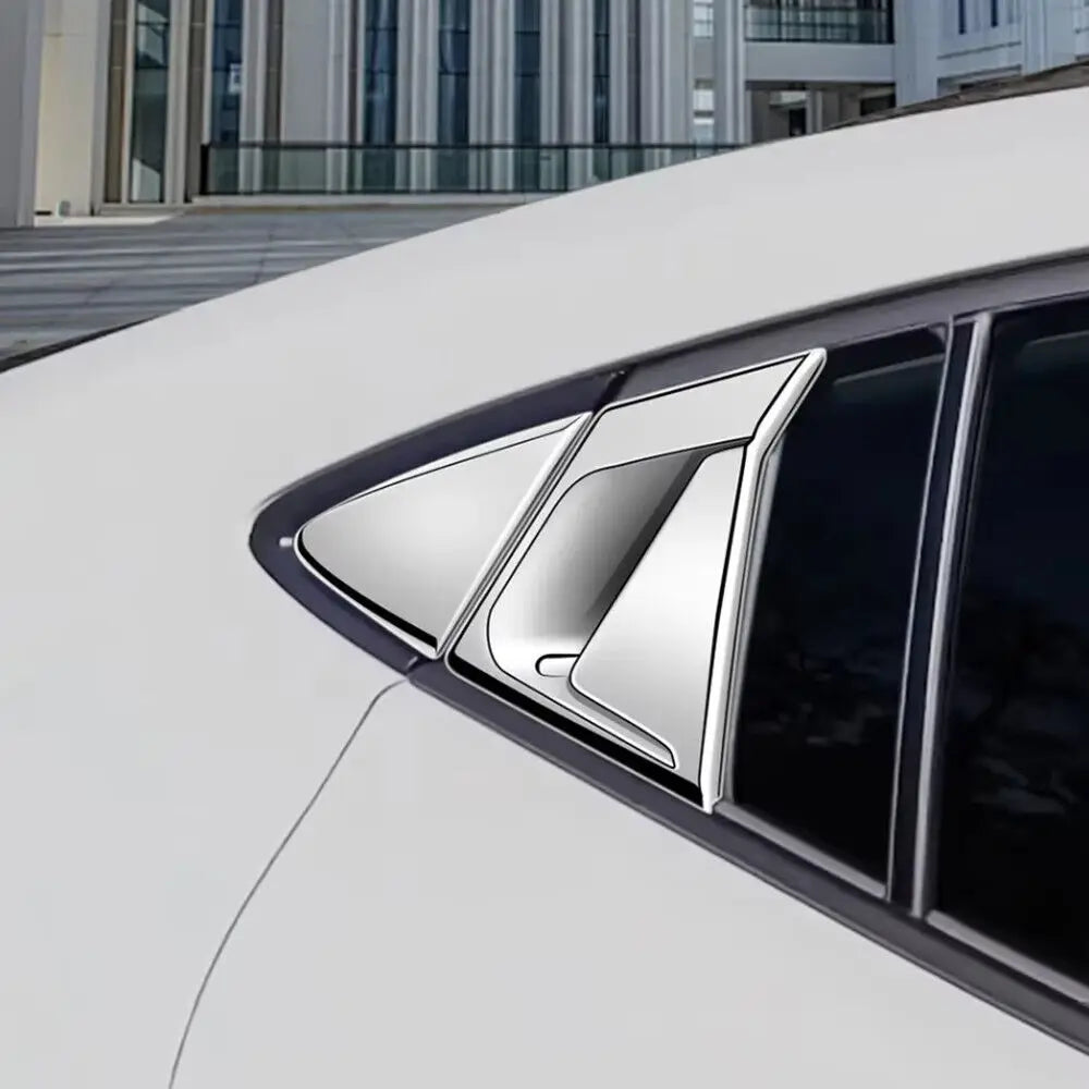 For Toyota Prius 60 Series 2023 2024 2025 Car Rear Louver Window Side Shutter Cover Trim Sticker Vent Scoop ABS Carbon Fiber Quake