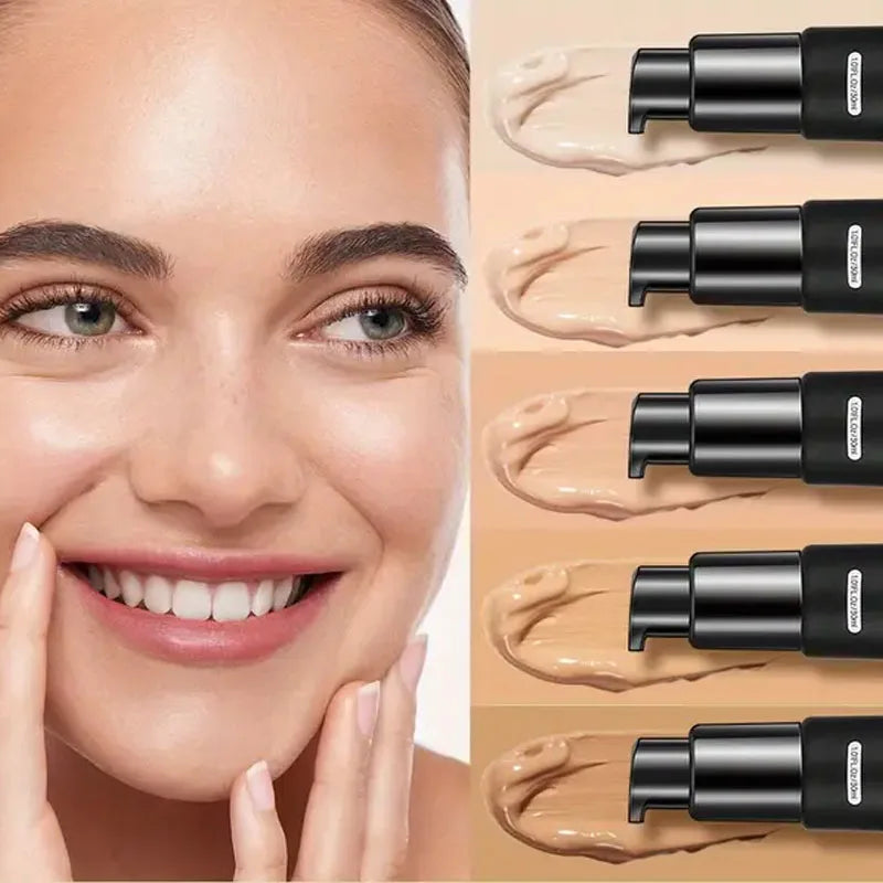 5 Colors Long-Lasting Liquid Concealer for Face and Eyes Concealer for Freckles,Acne Marks,Dark Circles,Moisturizing Foundation Quake