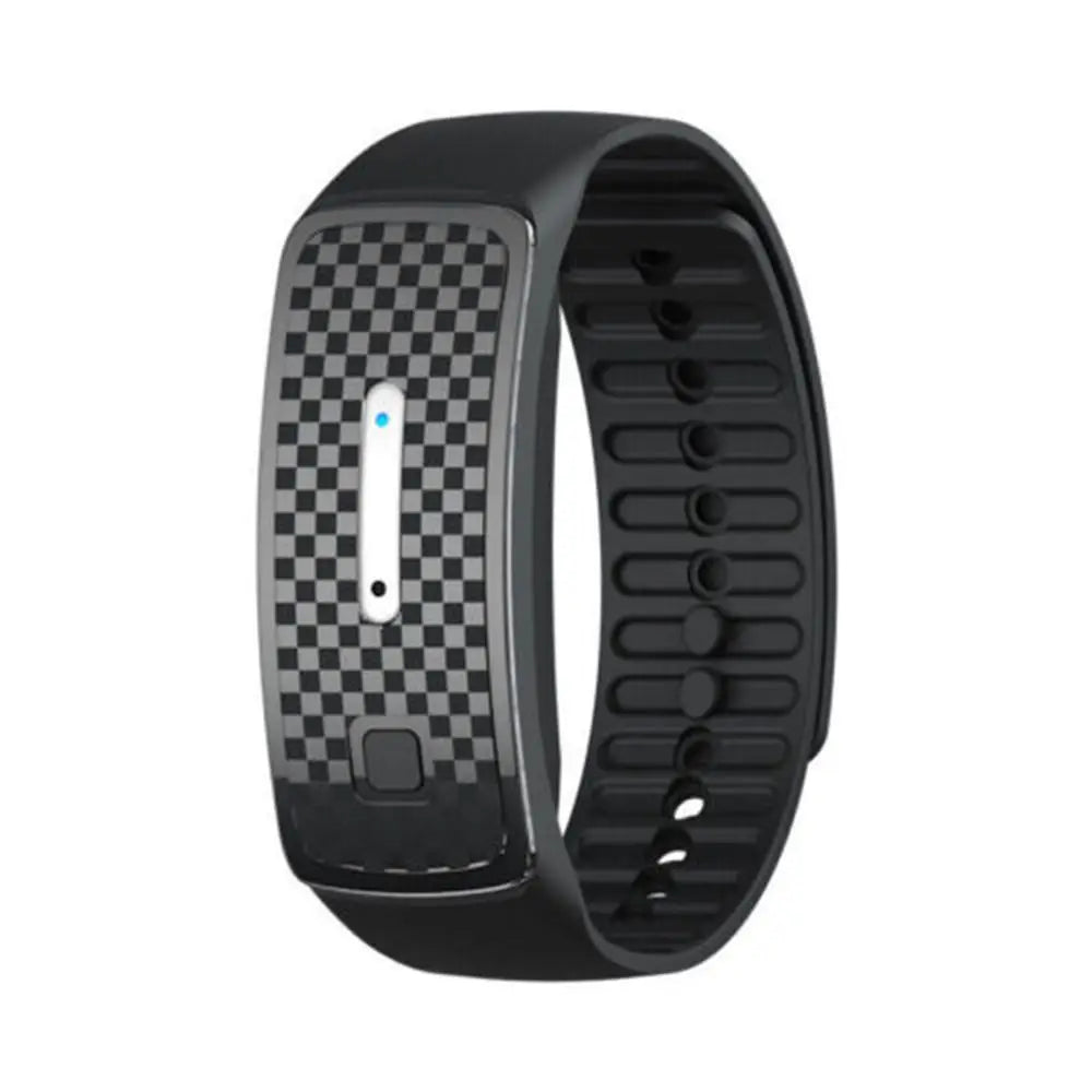Practical Magnetic Health Ultrasonic Bracelet Smart Wristbands Lymphatic Detox Bracelet Body Shape Wristband Quake Black