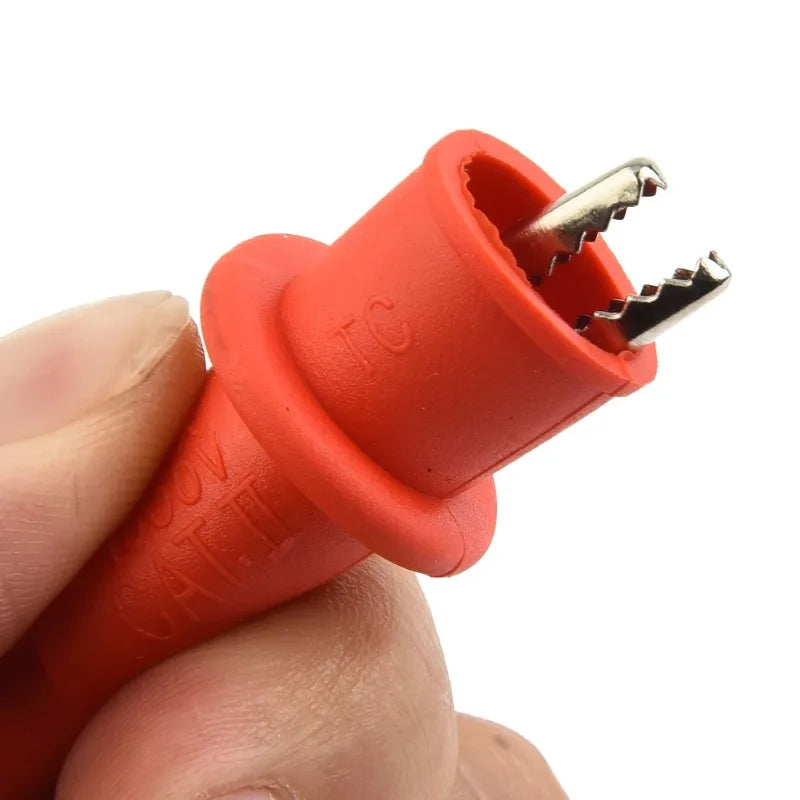 Multimeter Test Lead Alligator Clips Circuit Metal Crocodile Clips Needle Type Test Probes Universal Multimeter Alligator Clamps Quake