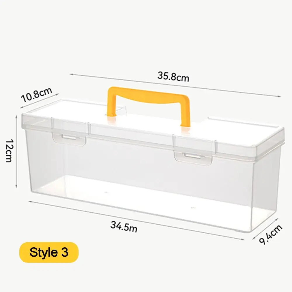 Multifuntional Plastic Hardware Tool Box Transparent Tool Organizer Tool Storage Box Toolbox Household Parts Box Quake