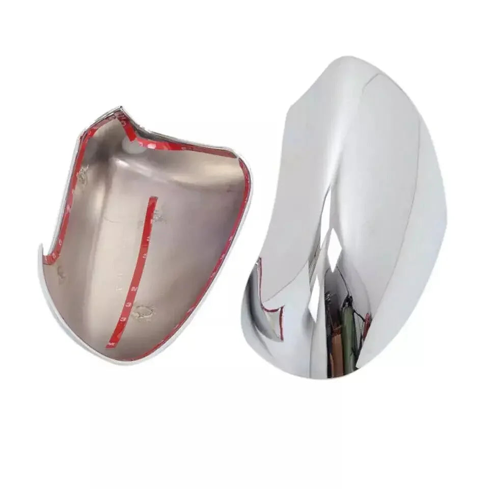For Nissan Qashqai 2007-2013 Car Sticker Rearview Side Mirror Cover Wing Cap Exterior Door Rear View Case Trim Housing Silver Quake