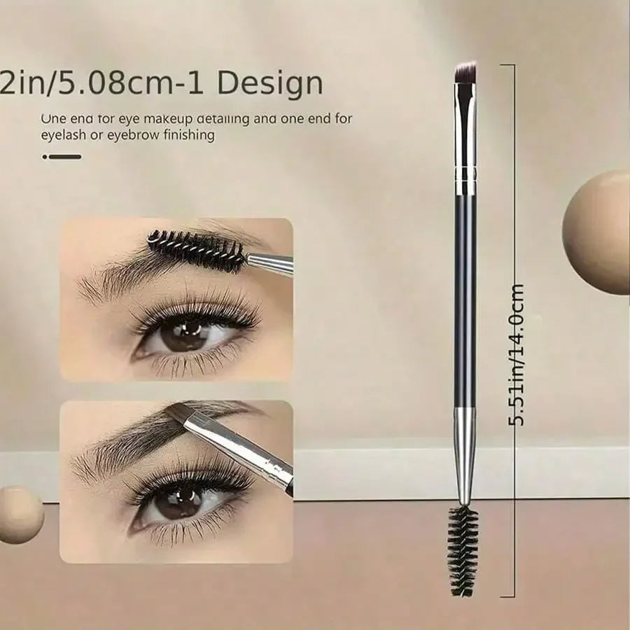 Eyelash Wand, Eyebrow Brush,11-In-1 Eyelash Grooming Kit, Includes Eyelash Curler With Comb Separator, 4 Silicone Refill Pads Quake