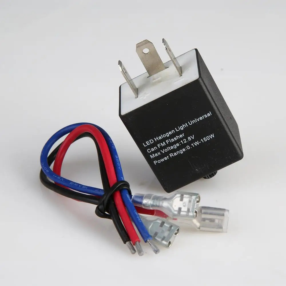 LED Universal Turn Signal 12V 24V 3-PIN Adjustable Flasher Relay Light Blinker For Automotive Motorcycle accessories Quake