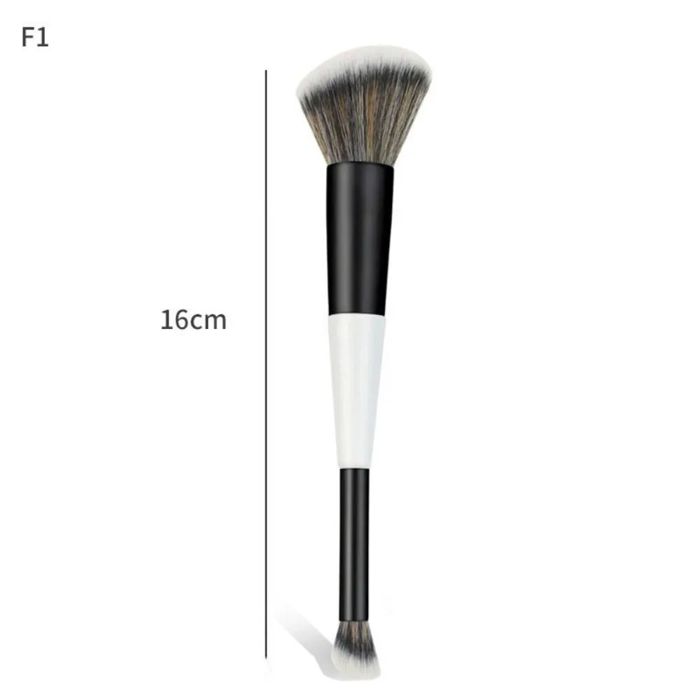 New Dual-Ended F4 Contour Face Brush Multi-purpose Cosmetic Beauty Makeup Brushes High Coverage Powder Blush Brush Makeup Tools Quake A