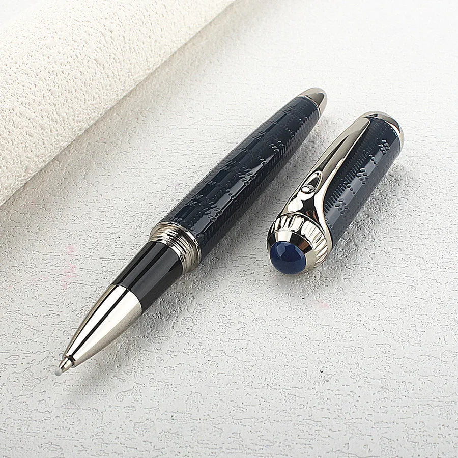 Wholesale Luxury Engraved Metal Ballpoint Pen Business Signature Roller Ball Pen Sleeve For Corporate Gift Quake