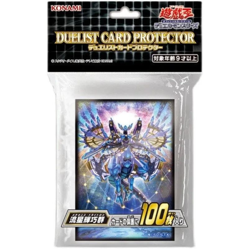 Hot 100pcs Official YuGiOh Drytron Card Sleeves 63x90mm Sealed Authentic Anime Card Protector for TCG Game Anime Collection Gift Quake 100pcs