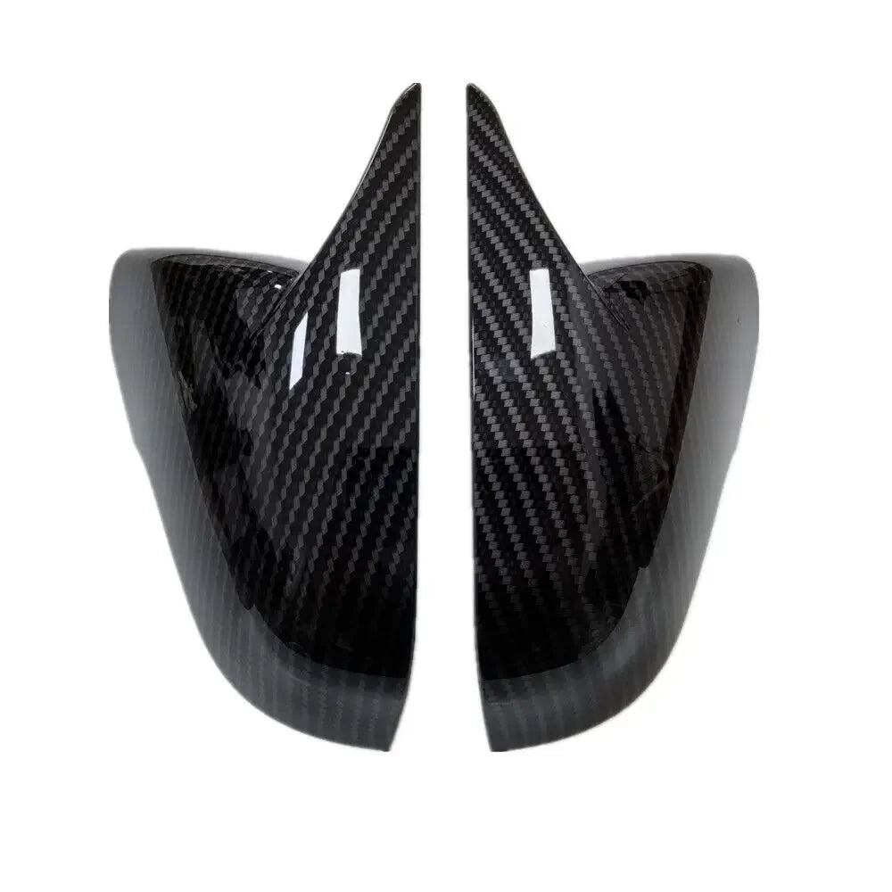 For Hyundai Sonata 2015-2019 OX Horn Car Rearview Side Mirror Cover Sticker Wing Cap Exterior Door Case Trim Shell Silver Frame Quake