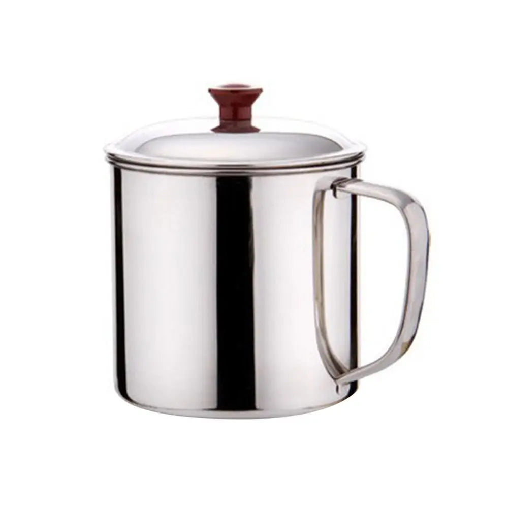 Portable Stainless Steel Tea Drinking Metal Tumbler Pint Cup Camping Coffee Mug Quake 7cm