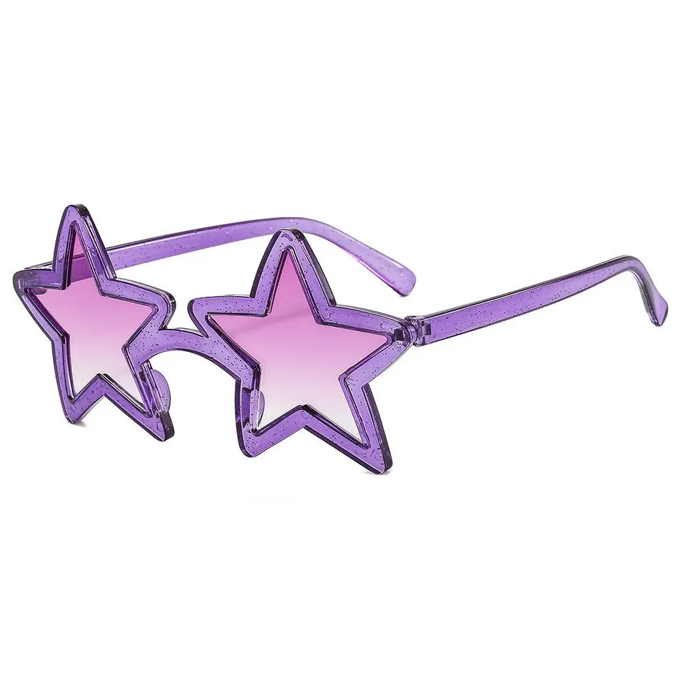 Fashion Unique Pentagram Sunglasses Christmas Party Star Shape Sun Glasses for Women Men Shining Shades Xmas Festival Eyewear Quake C9