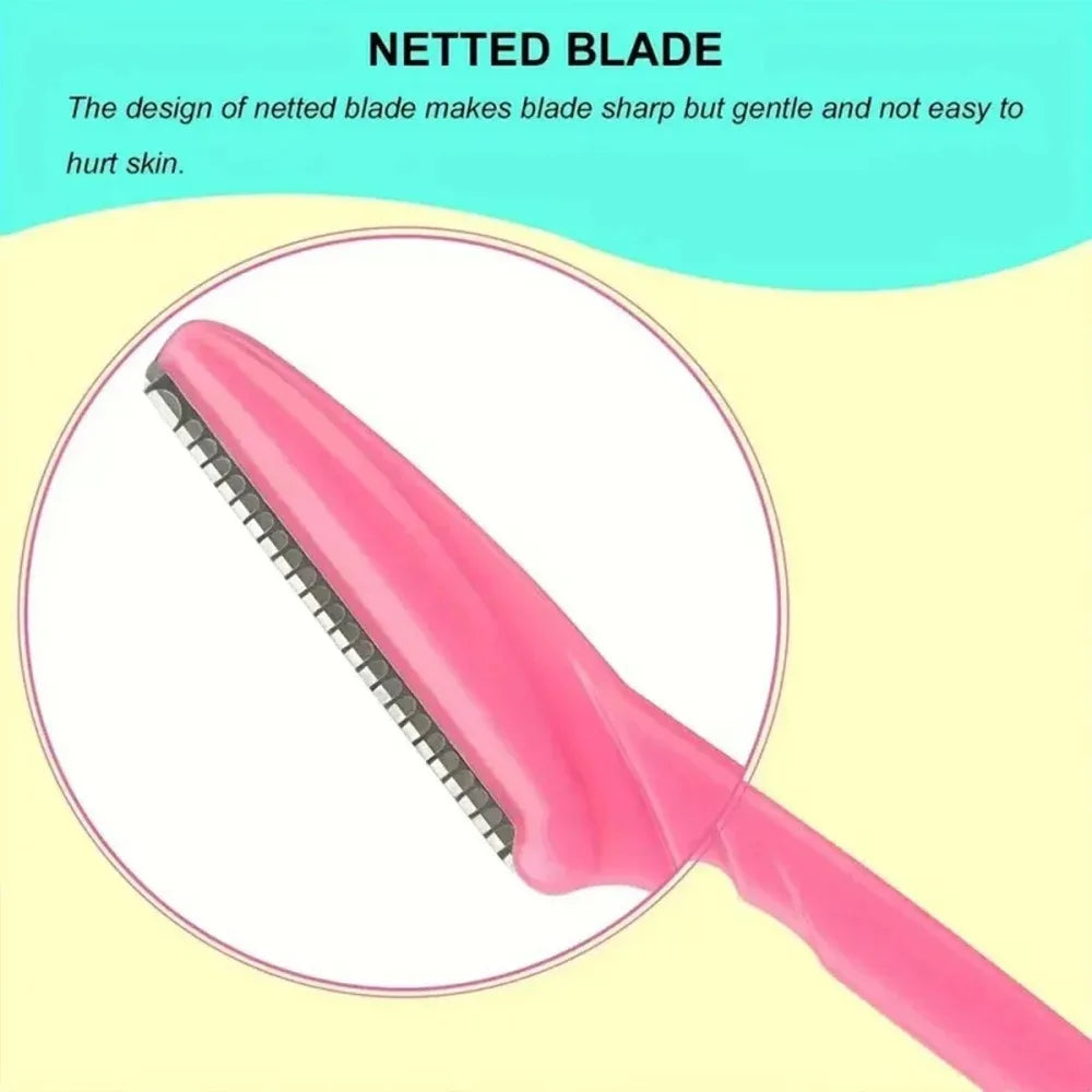 vvocci 100pcs Eyebrow Grooming Tool Stainless Steel Eyebrow Razor Sharp Eyebrow Shaver Eyebrow Trimmer Beauty Quake