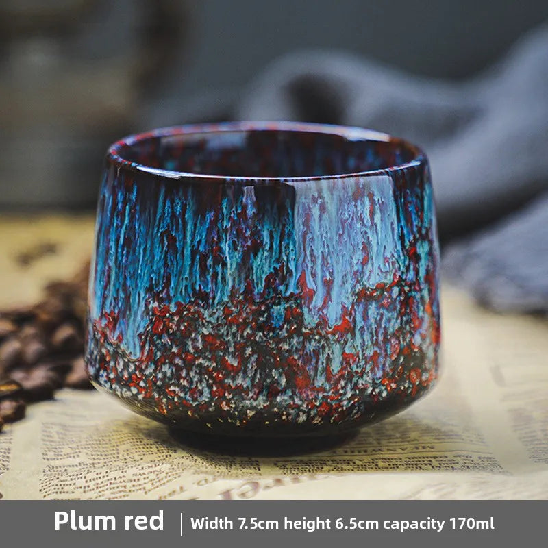 Small ceramic coffee cup, office and home latte art cup, personal hand warmer water cup Quake C <200ml