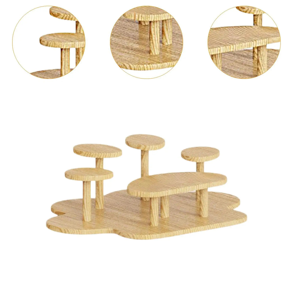 Display Riser Stand Paw Shaped Practical Multi Tier Multipurpose Decor Sturdy Countertop for Party Snack Model Figure Collection Quake