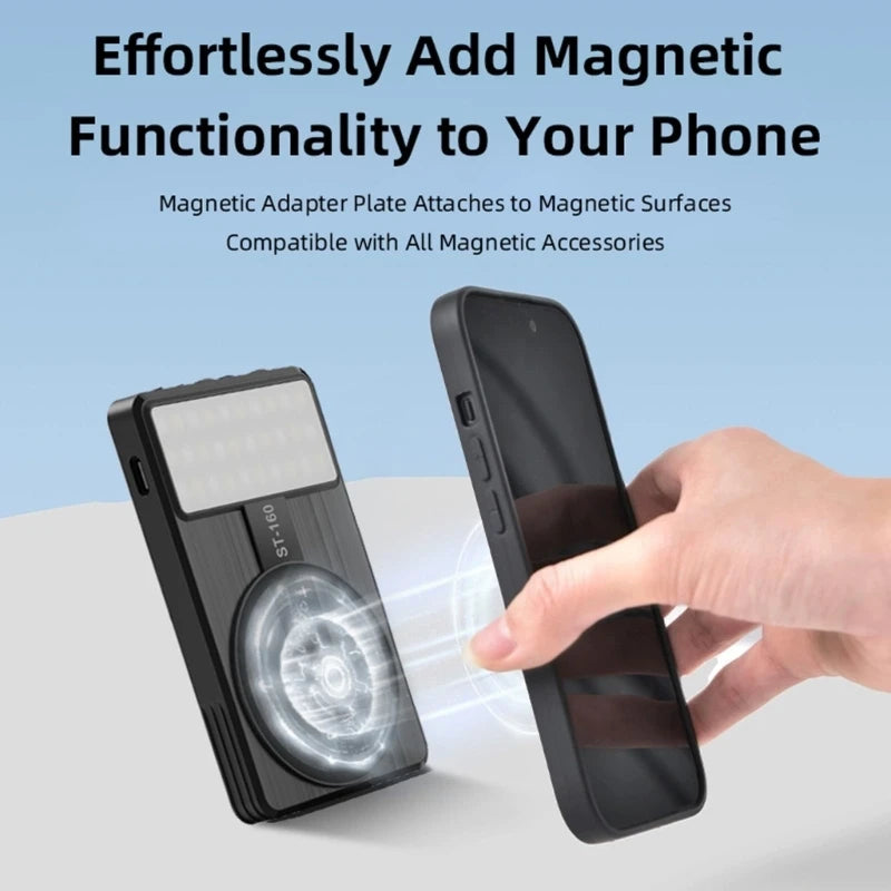 Multiple Corner Phone Camera Light 1/4" Screw Mount 180° Turn Modifiable Light For Content Creation K1KF Quake