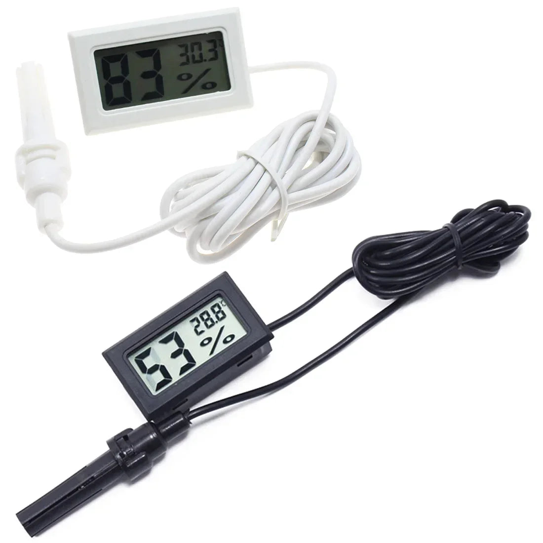 Mini- LCD Digital Thermometer Used for Freezer Refrigerator Thermometer Indoor and Outdoor Waterproof Probe Quake