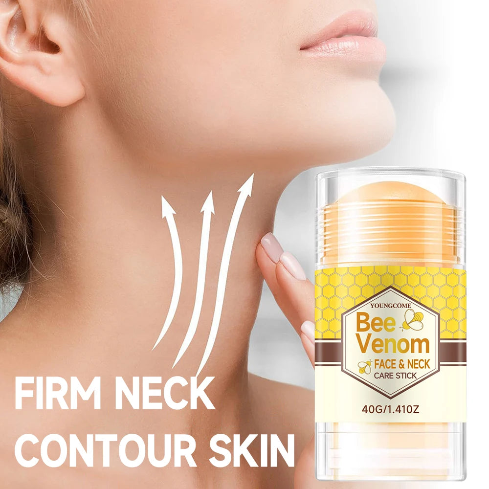  Bee Venom Face & Neck Care Stick Deep Hydrating Facial Care Moisturizing Cream Suitable for Dry Neck Skin Repair Quake