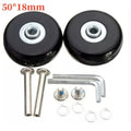 57-59MM Durable Silent Dia40mm/50mm/60mm Casters Repair Travel Luggage Wheels Suitcase Parts Axles Axles Repair Kit Quake 50-18mm-2pcs