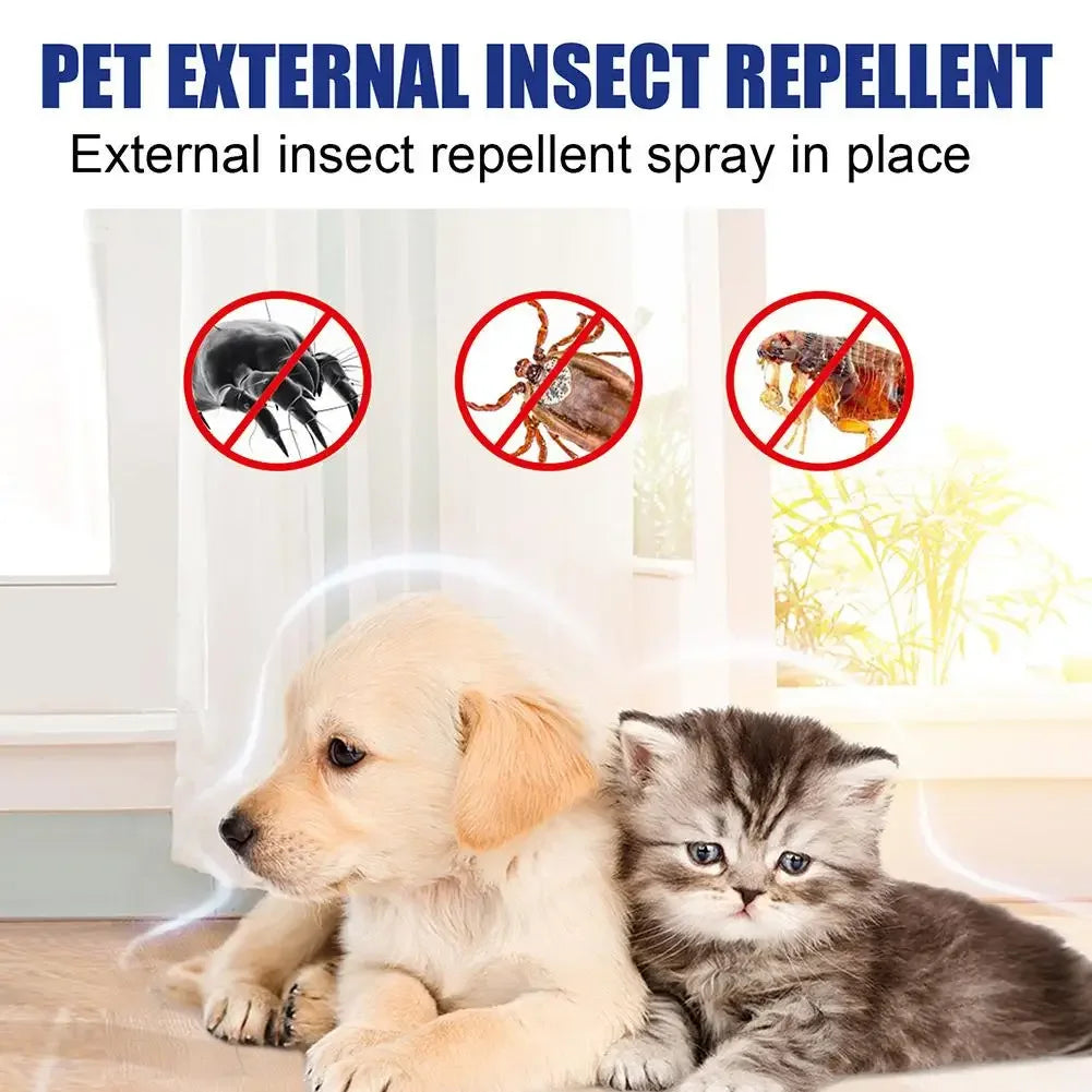 New High-end Pet Flea Killer Drops 60ml Anti Fleas Cats Ticks Lice Mite Removal Relieve Itching Antiseptic Pet Wound & Skin Care Quake