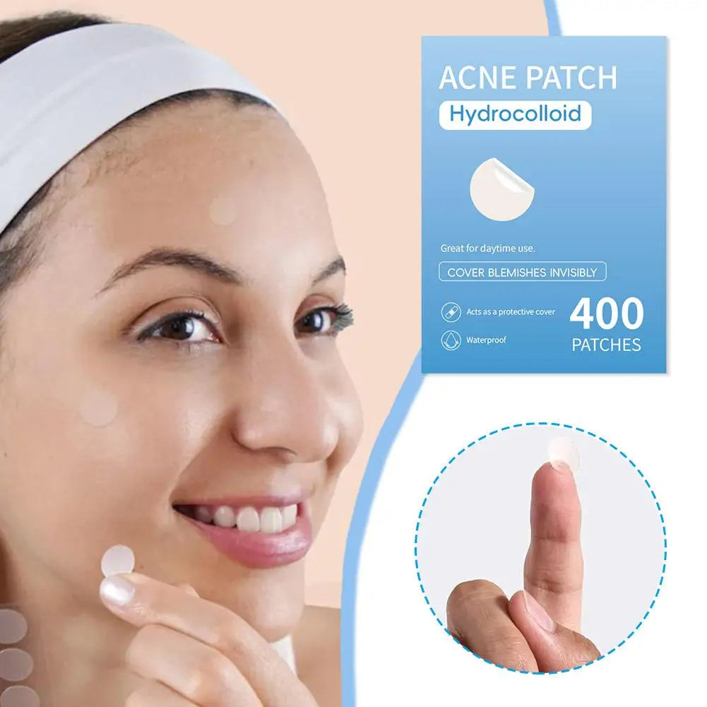 400/800/1200Pcs New Clear Pimple Patch Acne Absorbing Cover Patch Acne Dots Patches Moisturizes For Covering Zits And Blemishes Quake