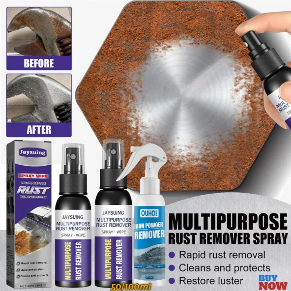50/100ml High-end Universal Car Anti-Rust Remover Parts Maintenance Agent Cleani Derusting Spray Cleaner Metal Rust Remover Quake 50 ML