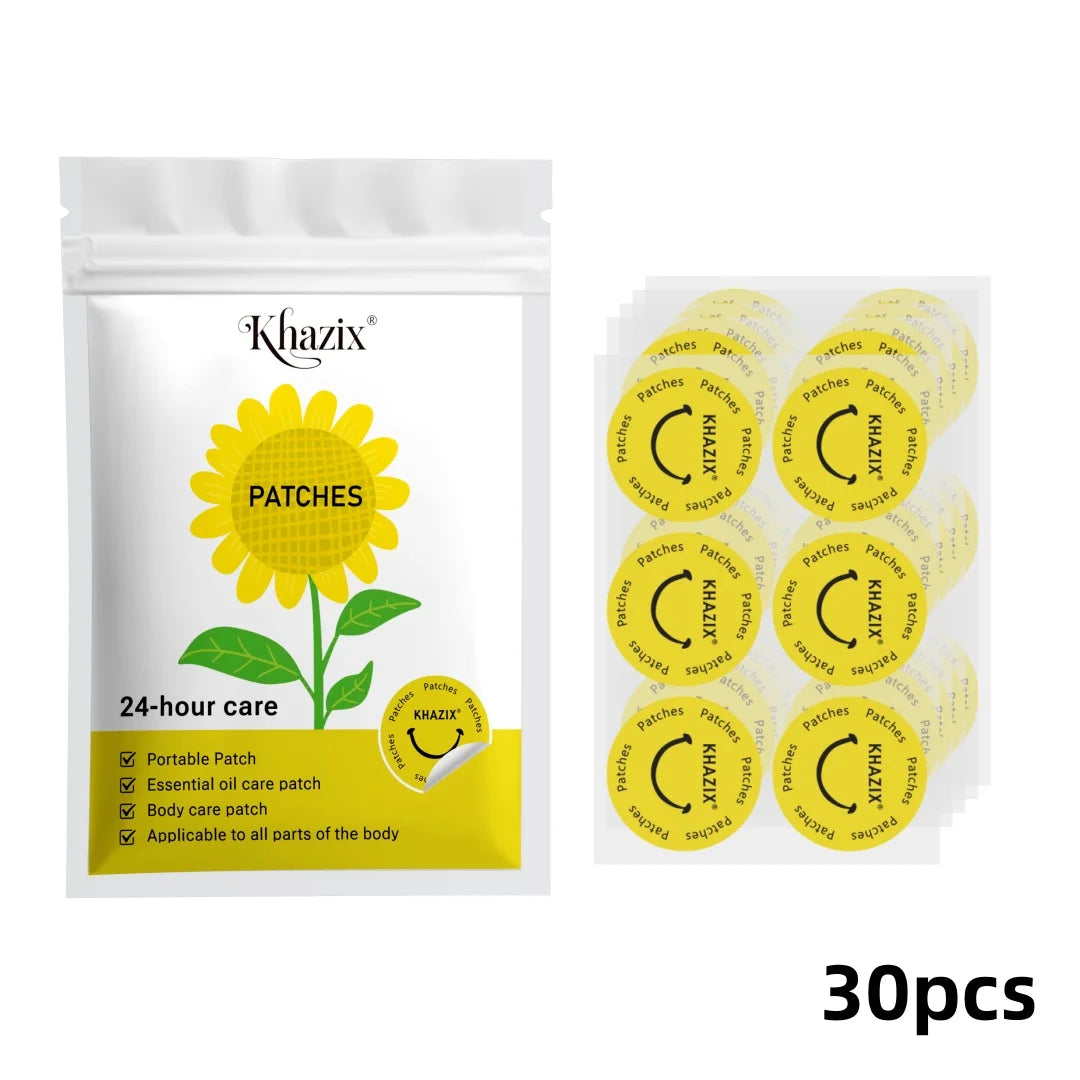 30Pcs Energy Patches Natural Ingredients Vegan Friendly Daily Energy Boost Patch Portable Body Stickers for Work Travel Sports Quake 30pcs