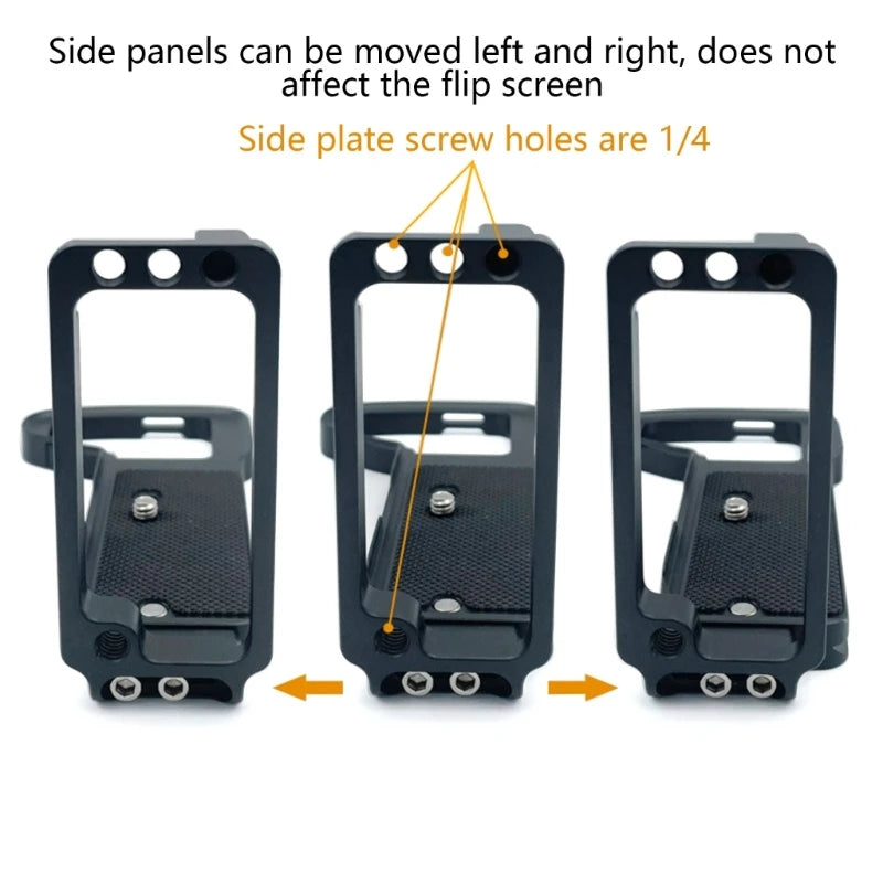 Quick Release Plate Base Grips Handle, Hand Grip Handle Quick Release L Plate Holder for Sony A7r4 a7m4 A7S3 A1 Camera K1KF Quake