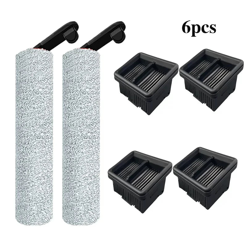 Dreame H12 Pro / H12 Plus Soft Brush Spare Parts Wet Dry Vacuum Cleaner Roller Hepa Filter Accessories Quake 6pcs-1