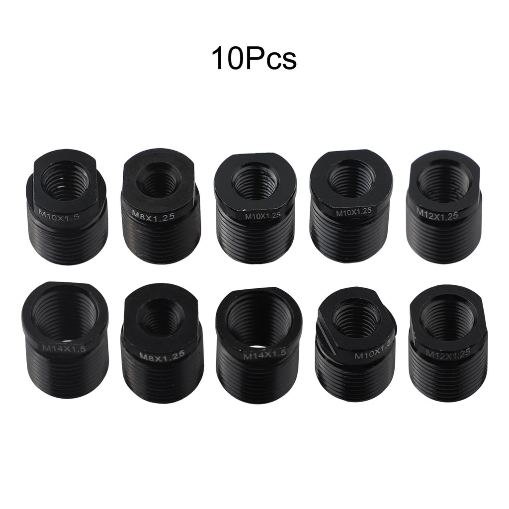 Easily Upgrade Your Car\'s Interior with This Fitment 10Pcs Gear Shift Knob Thread Adapter Kit Made from Aluminum Quake