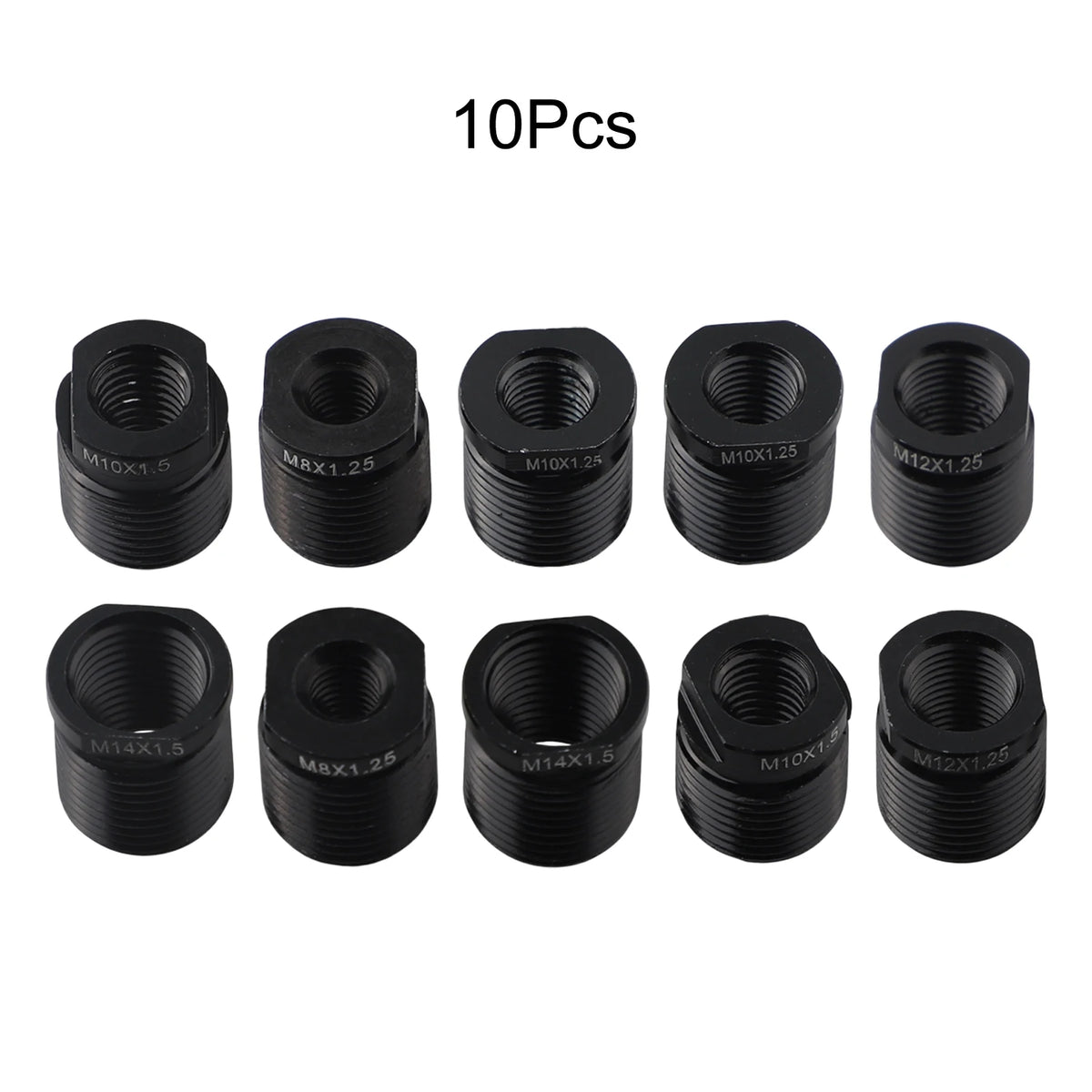 Easily Upgrade Your Car\'s Interior with This Fitment 10Pcs Gear Shift Knob Thread Adapter Kit Made from Aluminum Quake