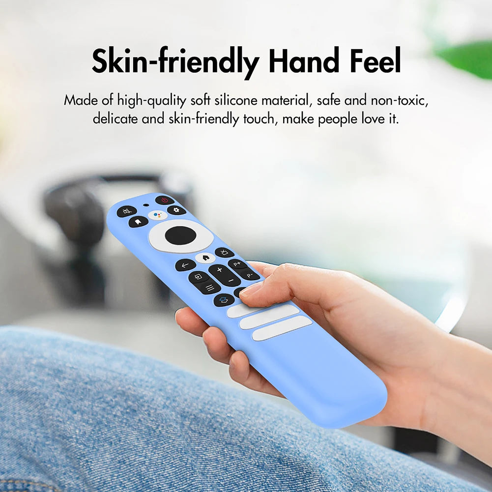 Silicone Remote Case Anti-Slip Protective Controller Sleeve Skin with Lanyard Remote Cover for TCL RC902V/TCL-RC802NU1 Remote Quake