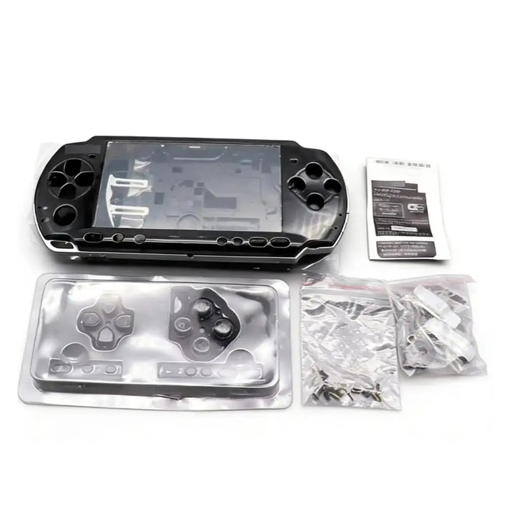 Full Set Housing Shell Case for PSP 3000 PSP3000 03 Version Console Replacement Cover with Buttons Screws Kit Game Accessories 1 Quake black