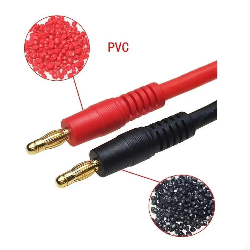 SB50 Battery Cable with Separate Male Banana Terminals, PVC Covering, and Red and Black Polarity Lines for Compatible Power K1KF Quake CN
